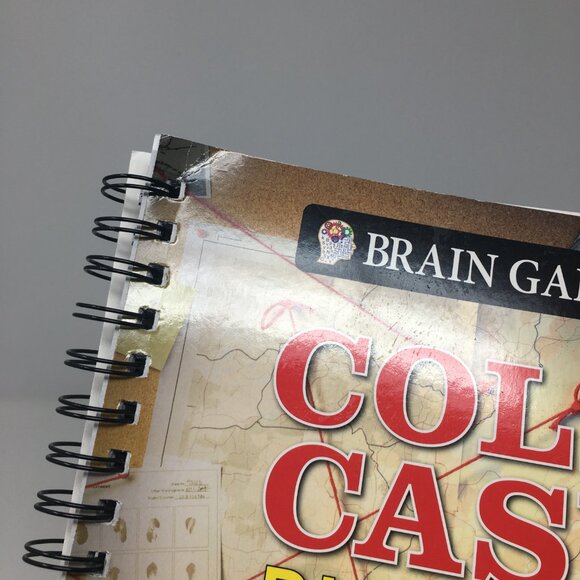 Brain Games Cold Case Puzzles Mental Exercises Softbound Spiralbound Book - Picture 4 of 9